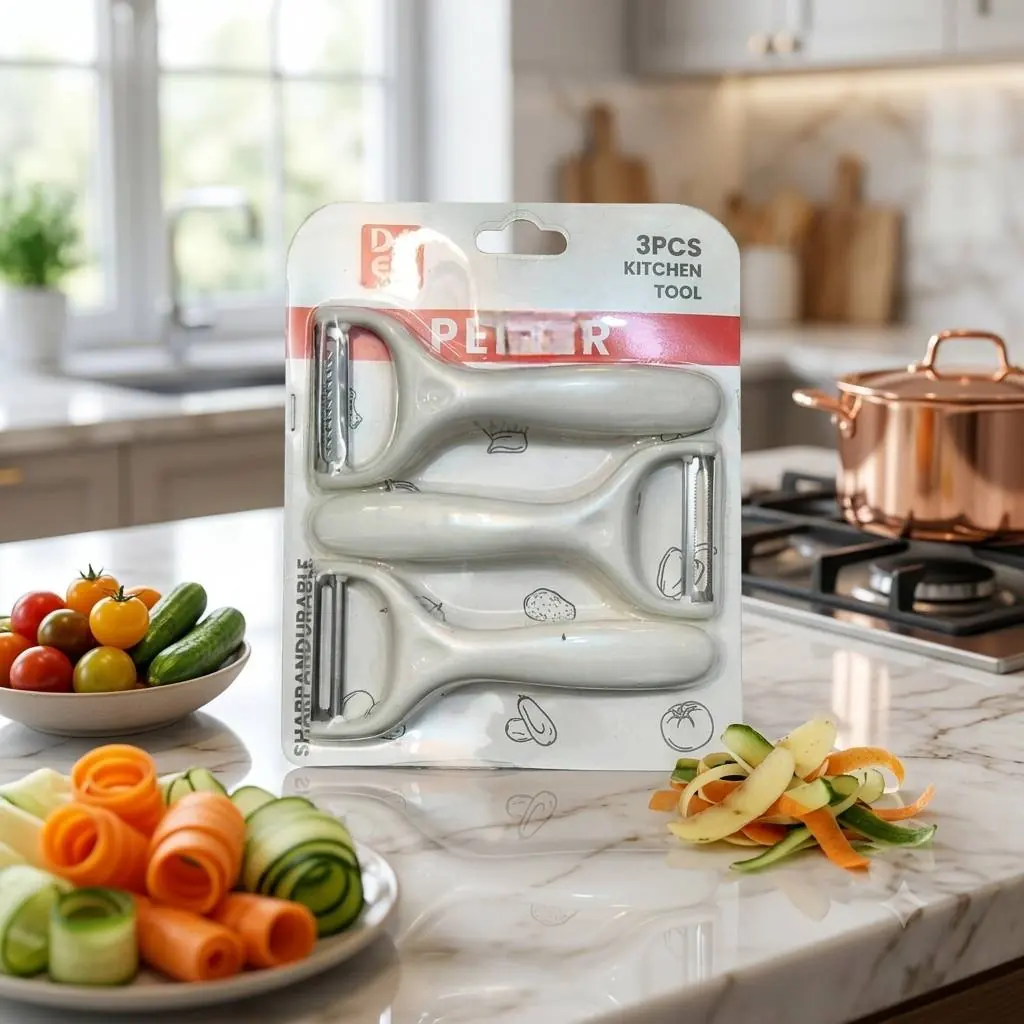 ست ۳ پارچه پوست‌کن آشپزخانه DI EO | ۳PCS Kitchen Tool کد ۱۰۲