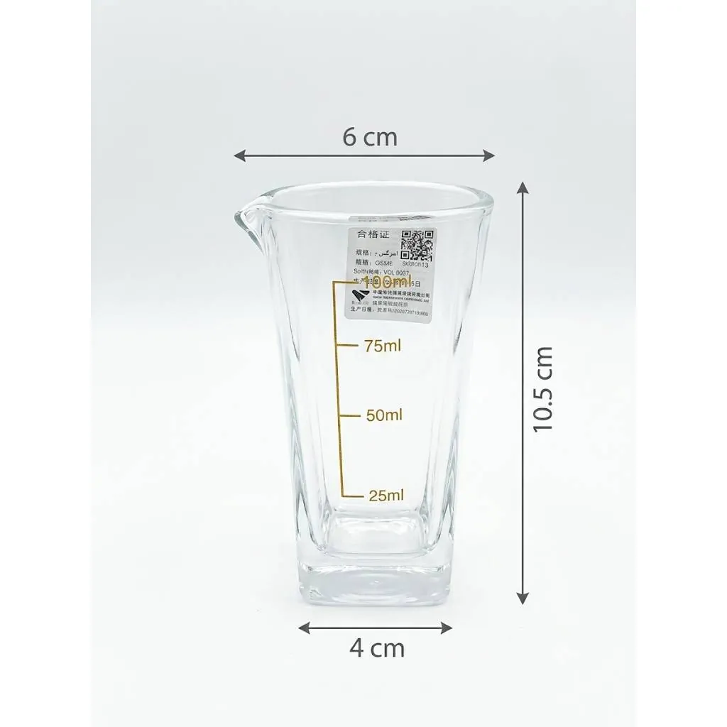 سس‌ریز شیشه‌ای ۱۰۰ میلی‌لیتر ست ۶ عددی Deli Glass کد 258