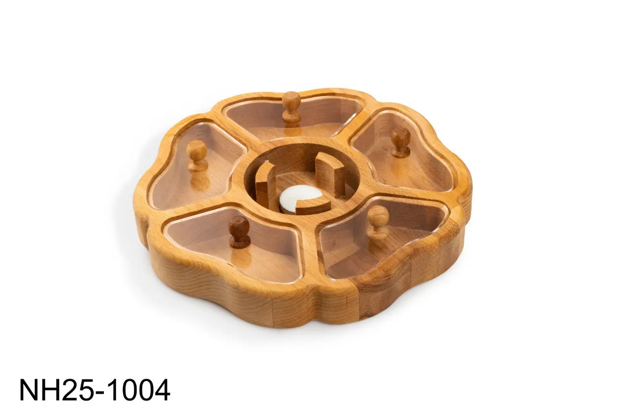 تیبگ طرح گل وارمر دار جنس : چوب راش کد:NH25-1004