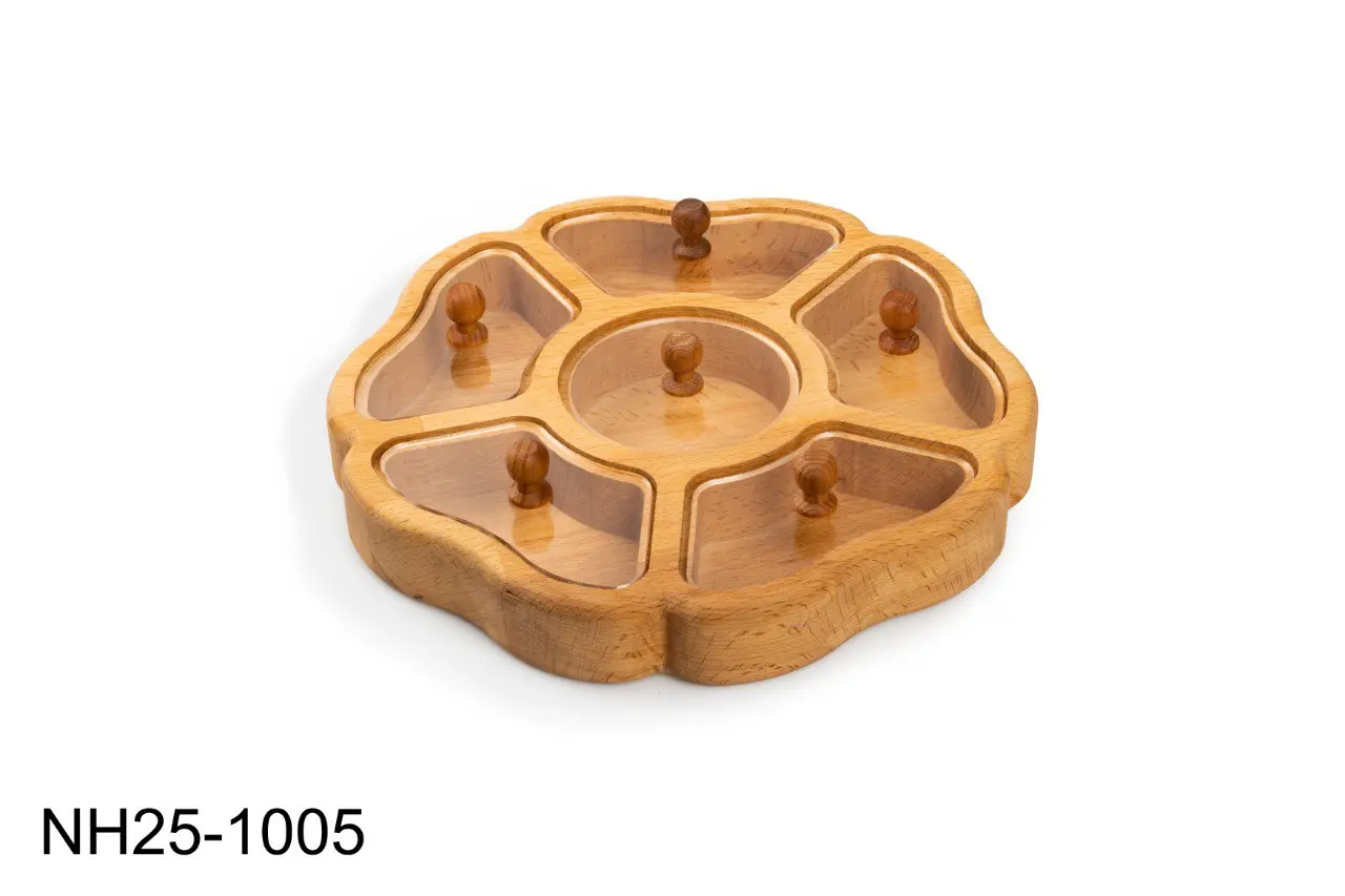 تیبگ طرح گل نیوهوم جنس چوب : راش کد محصول : NH25-1005