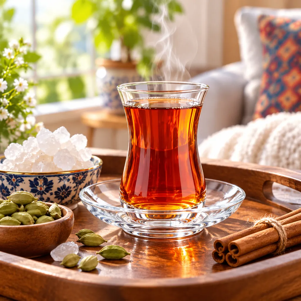 استکان نعلبکی ترک طرح ساده کد ۹۷۱۷۷
