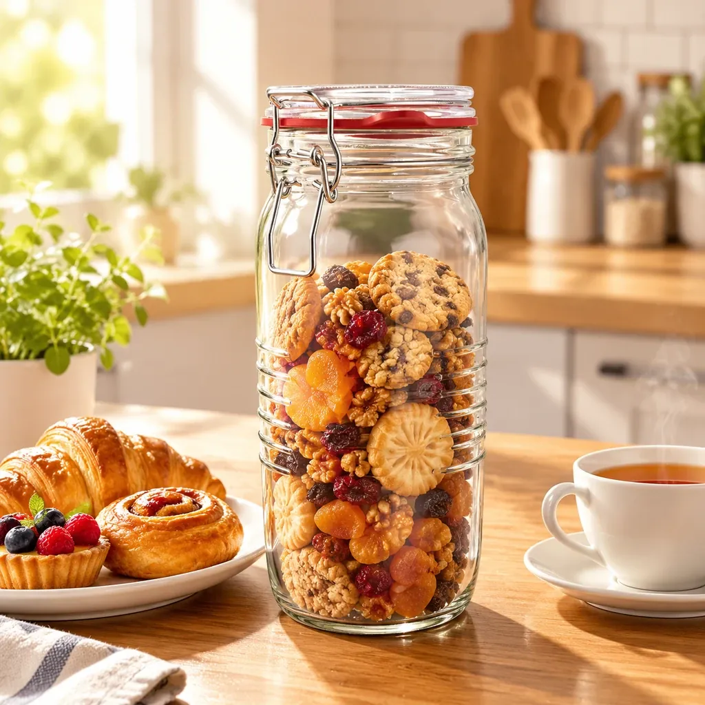 بانکه شیشه ای چفتی پاپاشف سایز ۵ کد ۱۴۹۲۸